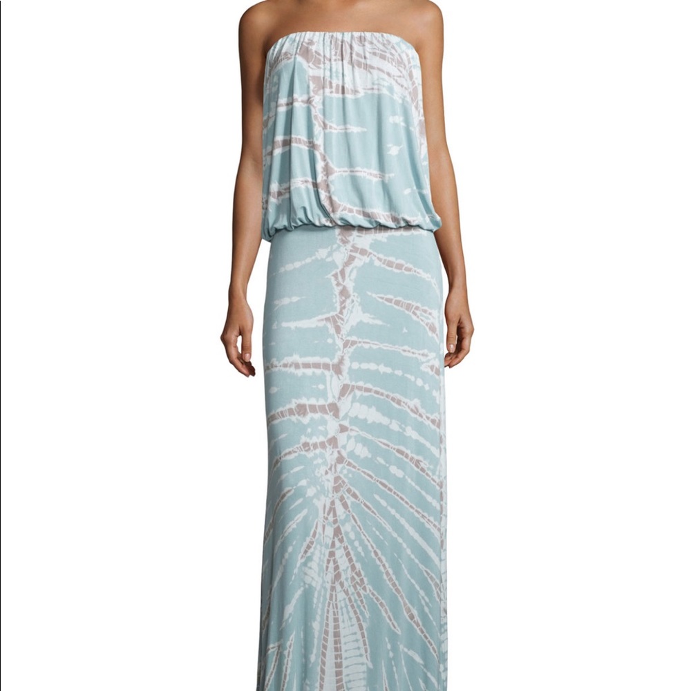 Young Fabulous & Broke Strapless Tie-Dye Dress